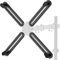 WORLDLIFT Adaptador VESA Kit de Montaje para Monitores Non VESA LCD LED OLED de 13 a 27 Pulgadas Compatible con VESA 75x75 mm 100x100 mm, Carga máx. 8 kg