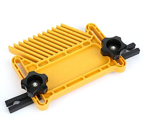 2Pcs 6.5In/3.5In Conjunto de Tablero de Plumas Para Trabajar La Madera Tableros de Plumas Amarillas Para Sierra de Mesa Sierra de Cinta Enrutador de Valla Mesa Accesorios de Sierra de Cinta Kit de Her