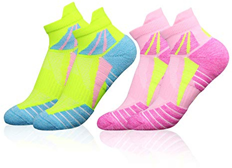 VFAMAN Running Socks for Women, Anti-Blister & Sweat-Wicking, Trainer, Light Weight, Athletic,Size UK 4-7
