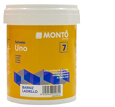 Barniz al Agua Transparente. Protege e Impermeabiliza Superficies Porosas. Barniz Ladrillo (12L, Barniz ladrillo mate)