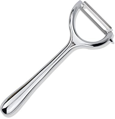 TOMYEUS Fruit Vegetable Peelers Useful Zinc Alloy Vegetable Fruit Peeler Durable Sharp Teeth Metal Peelers Grater Paring Slicer Pratical Kitchen Tool for Home Kitchen (Color : Sliver)