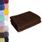 Lavea Saunatuch Saunahandtuch 80x200cm - 2er Set, Kaffeebraun, 500gr/m², 100% Baumwolle