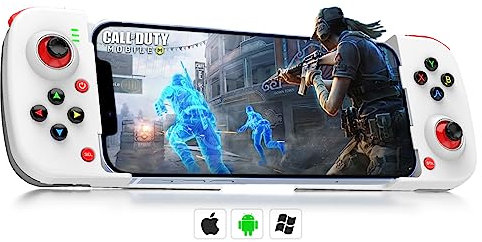 arVin Bluetooth Controller for iPhone/iPad/MacBook/iOS/Android/Samsung/Tablet/PC Wireless Gamepad Joystick with Back Button, Analog Triggers, Stretchable, Direct Play for Call of Duty, Genshin Impact