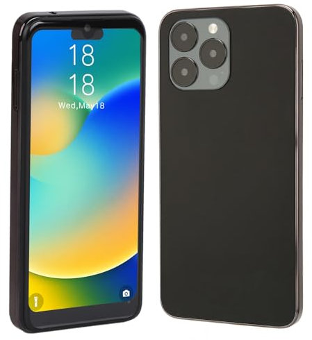 Bewinner Handy ohne Vertrag Günstig, 6.1 Zoll Smartphone ohne Vertrag Android 10 mit Dual SIM 3G Günstig Handy 2G+32G, 5MP+8MP Kameras Support Face Unlocking, 4000mAh Battery(Schwarz)