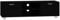 vidaXL TV Schrank TV Möbel Lowboard Fernsehschrank TV Tisch Beistellschrank HiFi-Schrank mit 4 Fächern Schwarz 140x40,5x35cm Holzwerkstoff
