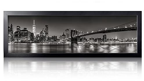 Annecy 13.5x40 Picture Frame Black（1 Pack）, Panoramic Picture Frame for Wall Decoration, Classic Black Minimalist Style Suitable for Decorating Houses, Offices, Hotels