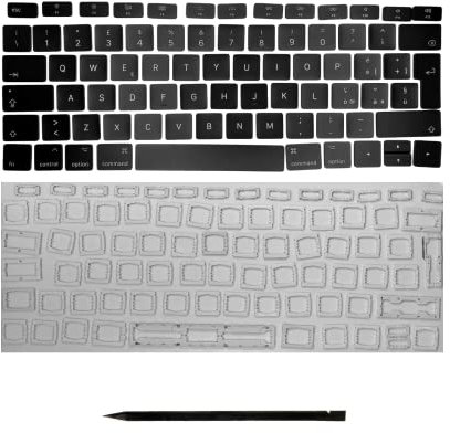 Ersatztasten & Scharniere für MacBook Air 13 (2018-2019) A1932 IT-Layout QWERTY ISO Italienisch