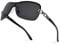 YUKANG y2k Sonnenbrille für Herren Damen, Vintage Randlose Brille für Damen, y2k Wrap Around Sonnenbrille Mit UV400 Schwarz