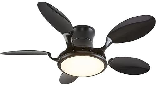 Eurotondisplay SX028-122 Deckenventilator mit LED Beleuchtung mit Fernbedienung Lichtfarbe/Helligkeit einstellbar 6 Geschwindigkeiten, timer 2 Stunden Sommer-, und Wintermodus 54 W