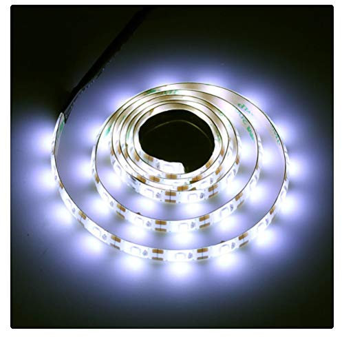 2Pcs 5m PIR Motion Sensor LED Strip Light Dimmable USB 2835 SMD DC5V Flexible LED Lampe Home Decoration TV Screen Back Tape (Color : White Size : 4M) (White 1M)