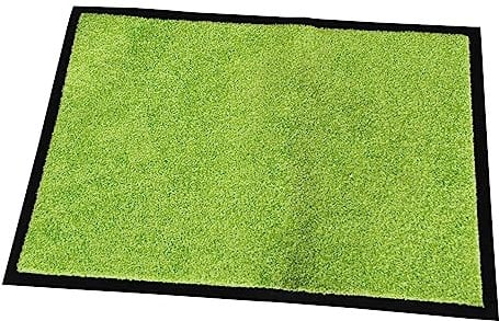 simpa Durable Rubber Backed Anti Slip Door Mats 60 x 80cm - Lime Green