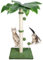 HEVOL Rascadores para Gatos, 85cm Rascador para Gatos de Cuerda Sisal, Torre Gatos con Base Blanda Cuadrada, Arbol Gatos Interior con 2 Bola Colgante y 1 Pelota de Juguete Primavera, Verde + Blanco