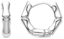 LUXENTER Layen-Ohrringe mit rhodinierter Oberfläche