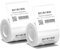 2 x Etiketten Kompatibel mit NIIMBOT B1 B21 B3S Etikettendrucker, 50 x 50mm Etikettierpapier, Schwarzer Druck auf Weißem Etikettierpapier, 150 Etiketten/Pro Rolle (Weiß)