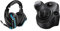 Cuffie da gioco RGB wireless Logitech G935, audio surround 7.1, DTS X 2.0, driver Pro-G da 50 mm & Driving Force Leva di Cambio, 6 Marce di Velocità con manopola ad H