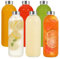 LIMILI Glass Bottles with Lids, Water Bottles with Stainless Steel Lids, Leak Proof Reusable Drinking Bottles for Hot Cold Drinks Work Gym Home (6pcs 1000ML)
