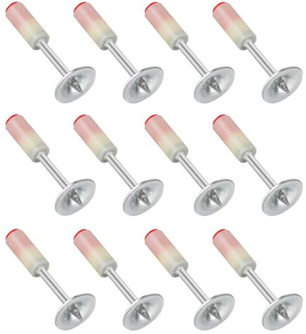 Pack de 200 Clavos para Pistola de Clavos, Clavos Redondos de Acero de 7,3 mm, Accesorios de Fijación y Reparación para Montaje en Pared y Techo, Ideal para Pistola de Remaches Neumática.