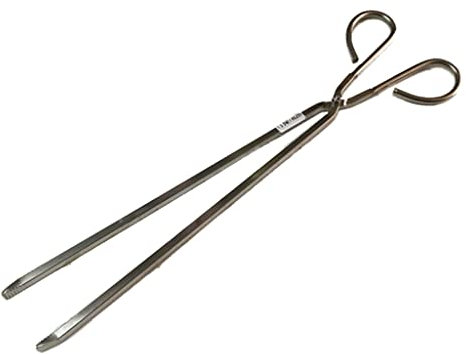 QTANZIQI Pinzas para Chimenea, Pinzas de Tijera Extra largas, Pinzas para Asar y Asar, Pinzas para leña, Herramienta para Horno, Parrilla, Herramienta para fogón de Acampada Silk Pillowcase