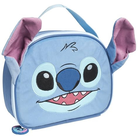 Disney Stitch Insulated Kids Lunch Bag Official Stitch Merchandise by Polar Gear - Stitch Gifts for Girls - Back to School Supplies - 600D Insulated Stitch Bag for Kids Lunch Box