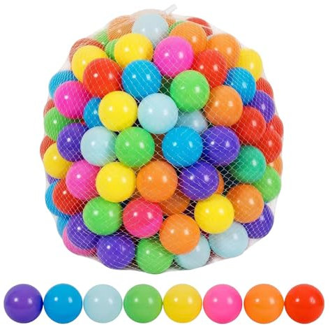Doiyislem 50/100/200 Pack Bolas de Color Ø7cm para Piscinas de niño Mezcla | Bolas de plásticos para Piscina de Bolas | Coloridas para niños pequeños, para Piscina Niño Infantil Juguetes