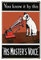 Vintage Signs Metallschilder You know it by This His Master Voice Blechschild Wandkunst Metallposter für Zuhause, Bar, Café, Garage, Badezimmer, 30 x 20 cm