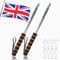 RAFIYU 2 Pcs Telescopic Flag Pole, 8.2ft Handheld Flagpoles with Clips, Portable Extendable Flag Pole with Anti-Slip Grip, Stainless Flag Pole for Tour Guide, Pointer Stick for Teachers