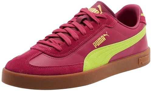 PUMA Unisex Club II Era Trainers, Berry-Lime Smash, 4 UK