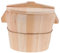 Cabilock 1 Set Creativo Secchio Per Riso Al Vapore in Legno Cuociriso Gadget Da Cucina in Materiale Naturale Pentola Per Riso Al Vapore Con Coperchio Ergonomico Maniglia