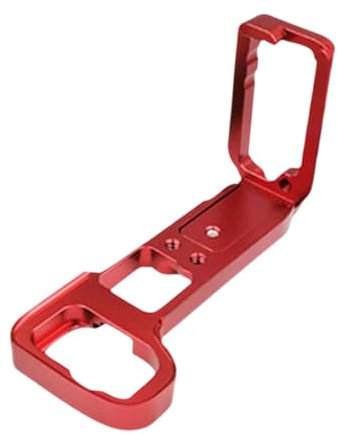 Ronyme Camera L Bracket Plate Portrait Photography Portable Tripod Monopod Landscape Photography for Photography Tool Hydraulic Head, Red