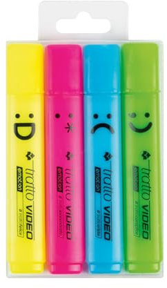 Tratto Video Emotion busta 4 evidenziatori