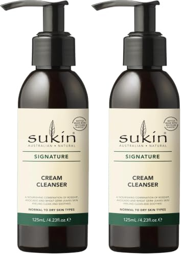 Sukin Cream Cleanser (125ml pump) (Pack of 2)