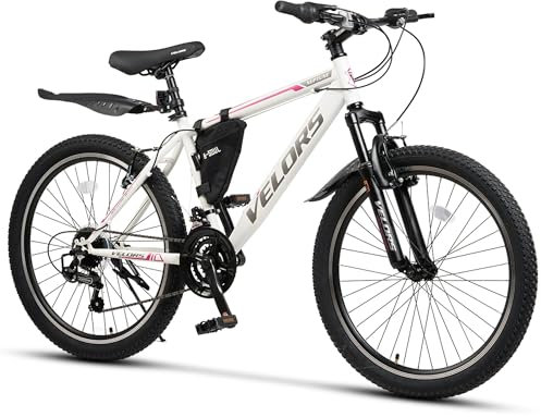 CARPAT SPORT Mountainbike 20, 24 Zoll Fahrrad Kinderfahrrad Mädchen und Jungen 21 Gang Tourney Schaltwerk, Kettenschaltung, (mit Fahrtasche), Hochwertiger Rahmen, Jugendfahrrad MTB Hardtail Fahrrad