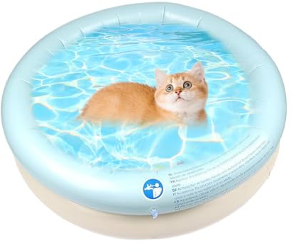 Niesel Piscina para Perros Portátil – Bañera para Cachorros – Bañera plegable para perros y gatos de tamaño pequeño a mediano para uso interior y exterior