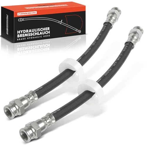 Frankberg 2x Bremsschlauch Bremsschläuche Hinten L+R Replace #7619751 | Kompatibel mit Alfa Romeo 145 146, Fiat Coupe Bravo I Tempra SW Multipla Van Marea Weekend, Lancia Dedra SW, Opel Corsa D E