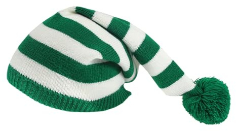 Gestrickte Weihnachtsmütze Bunte Bequeme Strickbeanie