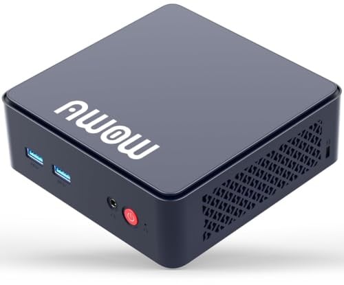 AWOW Mini PC mit N95, 16GB DDR4 RAM, 512GB SSD, 4K UHD, Dual Display, WiFi 5, BT 5.2, Gigabit LAN AK10