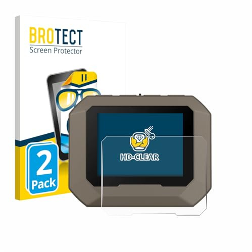 BROTECT Schutzfolie für Garmin Xero C2 | 2 Stück Transparenter Displayschutz Made in Germany Klare Displayschutz-Folie Clear Einfache Montage Case-Friendly