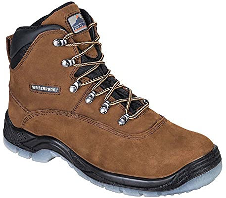 Portwest Bota Steelite All Weather S3 Wr, Tamaño: 40, Color: Marrón, FW57BRR40