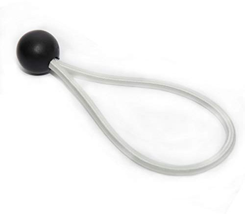 Dreamprint 50x Spanngummi mit Kugel 180 mm Weiß Planenspanner, Expanderschlingen, Planenhalter, Planengummi, Gummispanner, Zeltgummi, Expander für Zelte, Planen, Pavillons