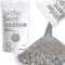 Hemway Glitter Paint Additive - Gun Metal Grey Holographic | Microfine Metallic Flakes for Adding Sparkle to Paints & Wood Varnish | Add to Emulsion, Acrylic & Latex for Indoor Sparkly Walls | 100 g