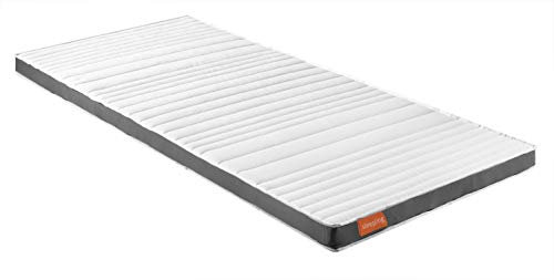 sleepling 196375 Duo Topper Visco & Kaltschaum | Memory Foam | orthopädische Matratzenauflage | für alle Matratzen und Betten | Made in EU | Ökotex | Waschbar 60 Grad | 80 x 200 x 6 cm, weiß