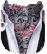 Dubulle Herren-Krawatte mit Paisleymuster, Blumenmuster, zum Selbstbinden, Krawatte und Einstecktuch, Manschettenknöpfe, Hochzeit, Schwarz, Medium