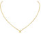 ChicSilver Gold Initial A Necklace Letter Pendant with Rolo Chain Sterling Silver Alphabet Jewelry