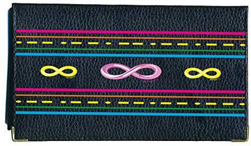 Syl'la Fantaisie Porte chéquier Porte Carte en Cuir Noir pour Femme (Infini)
