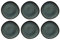 Villeroy & Boch LAVE GRIS Frühstücksteller Größe: Ø 23cm, 6er Set, in der Farbe Grau aus Steingut, 1042592640-SET6
