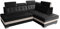 Robin Paris Ecksofa mit Schlaffunktion Bettkasten 5 Verstellbare Kopfstützen Sofa L-Form Schlafsofa Freistehende Eckcouch Schlafcouch Wohnzimmermöbel Wohnlandschaft Rechts Schwarz Creme