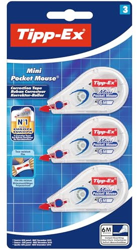 Tipp-Ex Mini souris de poche 6m x3