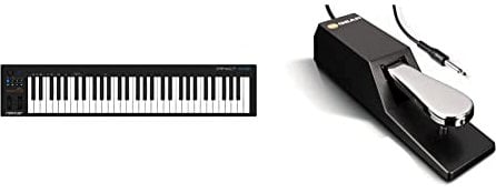 Nektar GX61 Impact USB MIDI Keyboard Controller with Nektar DAW Integration & M-Audio SP-2 - Universal Sustain Pedal mit Piano Style Action, das ideale Zubehör für MIDI-Keyboards, digitale Klaviere