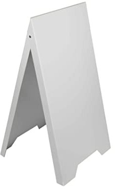 Chevalet stop trottoir plastique blanc dimensions 100 x 55 cm - Fabrication française
