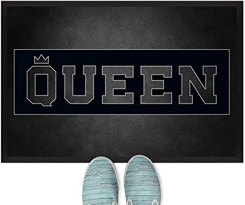 JUNIWORDS Fußmatte, Queen, 60 x 40 cm, mit Gummirand (1004341)